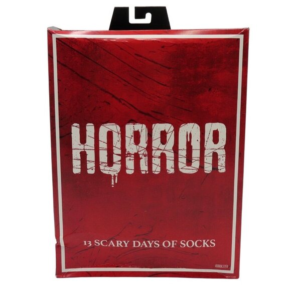 Bioworld HORROR 13 Scary Days of Socks Advent Box Men One Size Ankle Crew - Picture 1 of 10